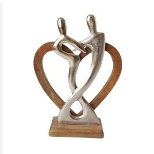 Aluminium Sculpture For Showcase Bookshelf Office Wedding Gift Crafted Sculpture For Modern Decoration - Product Image 4
