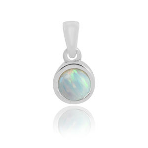 Venta al por mayor colgante clásico sólido 925 plata esterlina cromo depósito piedras preciosas colgantes Collar para damas y niñas - Product Image 5