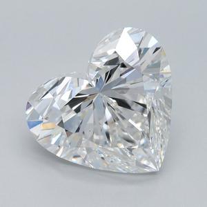 IGI 4,05 CT corazón corte laboratorio diamante blanco suelto calibrado F color VS1 claridad laboratorio creado diamantes para joyería regalos para ella - Product Image 1