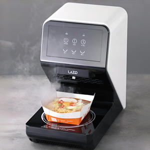 Olla Eléctrica Compacta para Fideos Coreanos Lazo, con Cubierta de Vidrio Resistente al Calor y Mango de Plástico, Modelo JB196102 - Product Image 2