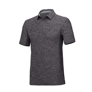 Vente en gros de polos de golf pour hommes coupe sèche à manches courtes t-shirt athlétique décontracté à col t-shirt polos évacuant l'humidité pour hommes - Product Image 4