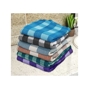 Serviette de bain en coton 100% de couleur pastel, 27x54 pouces, motif texturé et poids de 600 GSM, adaptée à l'hôtellerie de luxe, fabriquée en Inde - Product Image 5