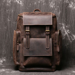 Sac à dos de luxe personnalisé véritable Sacs à dos pour hommes Voyage en cuir pour sac à dos en cuir - Product Image 2