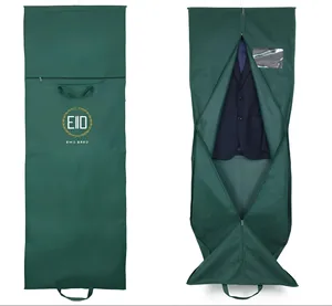 Bolsa de cubierta de vestido de ropa larga de alta calidad para uso sin colgador
