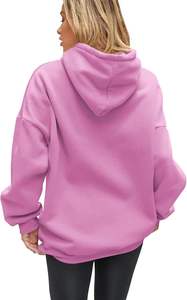 OEM ODM personalizado impreso mujer Sudadera con capucha manga larga pulóver sudadera al por mayor directo de fábrica de algodón polar - Product Image 5
