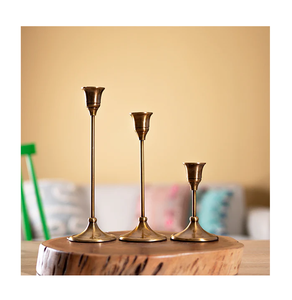 Centres de table Chandelier en laiton Pilier Stand Table de dîner de mariage Décorer Bougeoir Décoration de mariage Design de luxe - Product Image 1