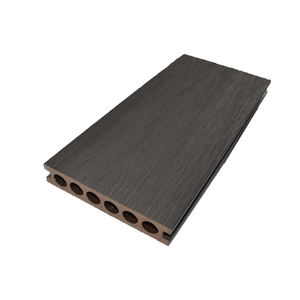 Planche en bois-plastique co-extrudé WPC au design moderne, couleur marbrée, sept trous, pour sol extérieur, jardin, cuisine, pose facile - Product Image 2