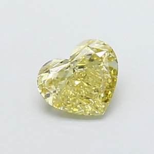 Diamante Cultivado en Laboratorio, Corte Corazón, 1.03ct, VVS2, Color Amarillo Claro Fantasía - Product Image 1