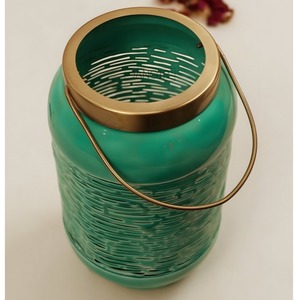 Metal Lanterns for Living Rooms Modern Handmade Lanterns Home Decorations <b>Candle</b> Light <b>Dinner</b> - Product Image 2