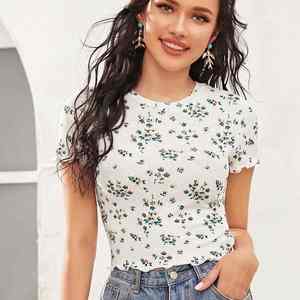 Top Corto Transpirable de Secado Rápido y Alta Calidad para Mujer, Ropa de Verano, Tops Cortos con Estampado por Sublimación - Product Image 5