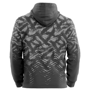 Venta al por mayor de Sudadera con capucha sublimación personalizada verde y amarillo línea de velocidad abstracta impresión unisex ropa deportiva pulóver para equipos de moda - Product Image 6