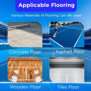 Plantilla Profesional para Pintar Líneas de Canchas Deportivas, para Baloncesto, Tenis, Pickleball, Kit de Plantillas para Marcar Canchas al Aire Libre de 44x20 Pies - Product Image 2