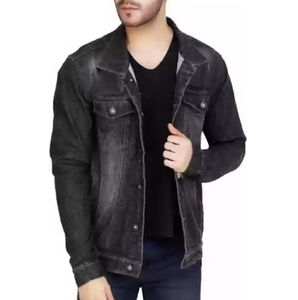 Chaqueta vaquera para hombre para otoño Chaqueta vaquera ajustada Logotipo personalizado Diseño elegante Chaqueta transpirable de alta calidad al por mayor - Product Image 6