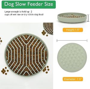 แผ่นซิลิโคนรองเลียแมวจานให้อาหารช้าปราศจาก BPA แผ่นกันลื่นทำความสะอาดสัตว์เลี้ยงทำให้สงบสำหรับใช้ในชีวิตประจำวัน - Product Image 5