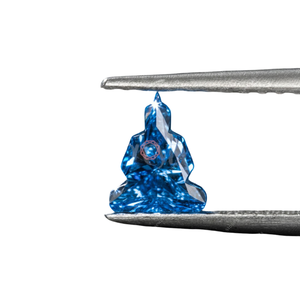 เพชรบูดาห์สังเคราะห์สีฟ้าแฟนซี ขนาด 3 กะรัต คุณภาพ VVS VS ผลิตด้วยวิธี HPHT CVD ได้รับการรับรองจาก IGI GIA ขายส่ง - Product Image 1