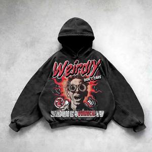 Sudadera con capucha de hombro caído de algodón pesado de alta calidad de industria directa, Jersey personalizado con capucha, Sudadera con capucha impresa con logotipo personalizado - Product Image 3