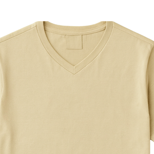 Camiseta de Cuello en V para Hombre, 100% Algodón Orgánico de Lujo, Impresión Personalizada, Preencogida, Certificada por GOTS, Premium, Manga Corta, Transpirable - Product Image 5