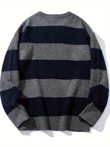 Nouveau pull en tricot, collection hiver, tissu doux et chaud, manches longues, style décontracté, coupe ajustée, confortable, tricot classique - Product Image 2