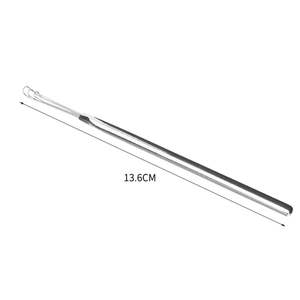 1 pièce Curette manuelle en acier inoxydable pour le nettoyage des oreilles, outil durable pour l'entretien des oreilles des enfants et des adultes - Product Image 3