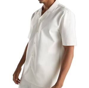 Chándal de verano de ajuste regular para hombre con camiseta de manga corta patrón sólido respetuoso con el medio ambiente transpirable a prueba de viento cierre de cordón - Product Image 4