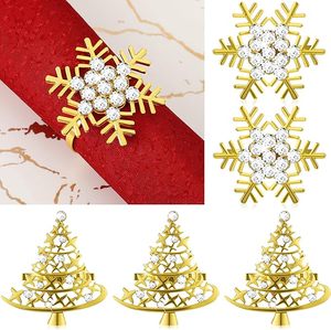 Increíble plata alemana copo de nieve plata esterlina, servilletero de papel Navidad copo de nieve Rhinestone servilletero anillo Mesa Decoración Bodas - Product Image 2