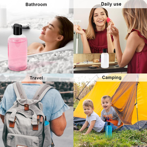 8oz 250ml PET Plastic Pump Bottle Refillable Shampoo Lotion <b>Liquid</b> <b>Soap</b> Dispenser Plastic Cosmetic Packaging Vietnam manufactory - Product Image 5