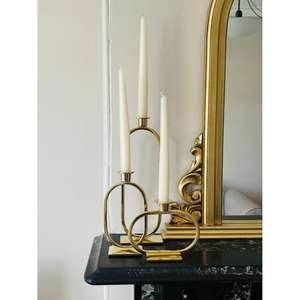 Support de bougie de luxe en forme d'étrier de cheval, décoration de table pour mariage, bougeoir, cadeaux de style équestre - Product Image 1