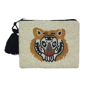 Pochette à monnaie perlée personnalisée avec perles de rocaille colorées Sac à monnaie brodé de perles de fête forme personnalisée - Product Image 2