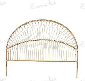 Cabecero de caña de ratán Natural hecho a mano de diseño clásico, cabecero de ratán Sunrise, perfecto para dormitorio costero y de playa - Product Image 2