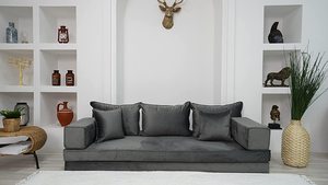 พื้นที่นั่งอาหรับพื้นโซฟาอาหรับชั้นที่นั่งอาหรับ | 14ชิ้น, 28เต้นรำกับฟองน้ำ10 + 10: 20เซนติเมตร - Product Image 2