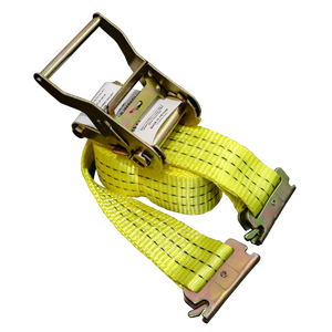 Vente en gros personnalisé 2 pouces polyester robuste fermé E piste logistique sangles à cliquet arrimage de la cargaison sangle de roue d'arrimage - Product Image 2