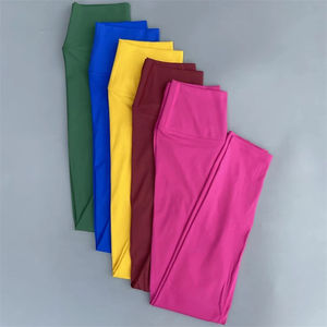 Color sólido 3,0, pantalón deportivo para mujer, mallas de Yoga suaves de cintura alta de talla grande, gimnasio atlético, entrenamiento integral, bolsillo incorporado en la espalda - Product Image 1