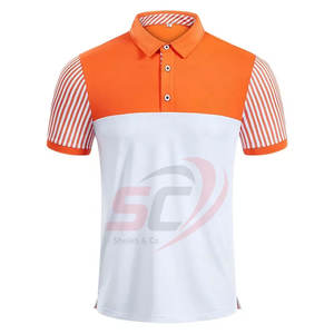 2023 100% Polyester Sublimation Casual pour Polo T Shirt Vêtements de sport respirants avec tissu tricoté à motif solide - Product Image 3