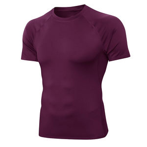 Camiseta personalizada de color sólido para hombre, de alta calidad con timbre producto personalizado, camiseta de tela elástica con cuello redondo en blanco para hombre - Product Image 5