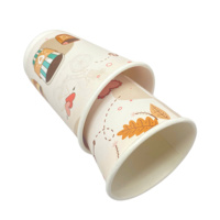 EOM Gobelet en papier à double paroi écologique de haute qualité avec logo personnalisé Emballage de boisson biodégradable de qualité supérieure Option à faible coût