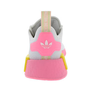 Chaussures Adidas NMD_R1 GS pour filles Couleur : Blanc/Rose/Jaune 100% authentiques - Product Image 4