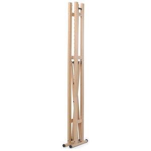 Porte-manteau Snake 90 96x43x177cm en bois de hêtre massif naturel avec roulettes pour usage intérieur - Product Image 4