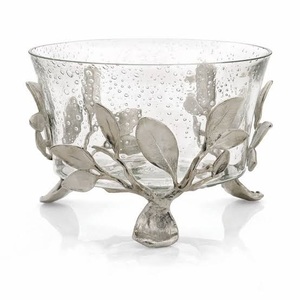 Bol de service en aluminium brut rond bols à fruits finis mats pour la maison et les plateaux de service de restaurant disponibles à bas prix - Product Image 4