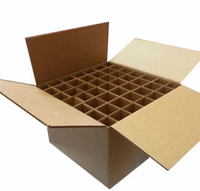 Vente en gros Boîte cadeau en carton pour bouteille de vin Boîte de papier d'expédition pour bière avec inserts Boîte de déménagement