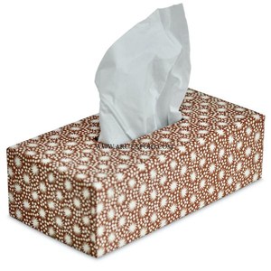 กล่องใส่กระดาษทิชชู่ตกแต่งโต๊ะเครื่องใช้ในครัวกล่องใส่กระดาษทิชชู่ทรงสี่เหลี่ยมทำมือดีไซน์ใหม่ล่าสุด - Product Image 1