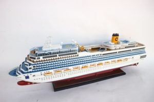 Modèle de bateau de croisière en bois COSTA FORTUNA-modèle de bateau en bois produit de haute qualité fabriqué au VIETNAM - Product Image 4