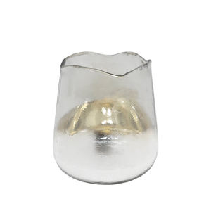 Soporte votivo redondo de hierro para decoración del hogar, portavelas de tamaño alto de Color marrón de latón mate para decoración de boda - Product Image 6