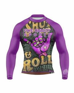 Ventes en gros de t-shirts de compression BJJ personnalisés - Impression par sublimation intégrale Rash Guards BJJ Nogi - Vêtements de combat respirants - Product Image 4