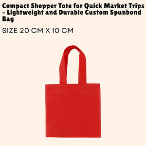 Bolso de compras compacto, ligero, duradero, no tejido, con mango, con cierre de hombro, para viajes rápidos al mercado, bolso Spunbond personalizado - Product Image 2