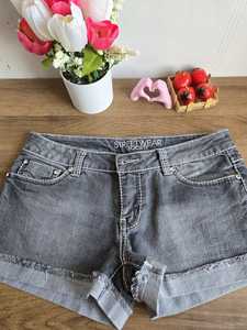 Vintage S Taille Denim Shorts Jeanagers Autre Artisanat Jeans Pantalon Court - Product Image 2