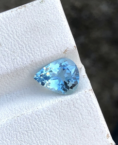 Aigue-marine en forme de poire Nano Santa Maria Blue Cut pierres précieuses en vrac directement du fabricant prix de gros 2x4mm à 20x30mm poires - Product Image 1