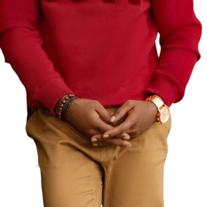 Solid Chenille Sweatshirt Maroon Heavyweight Cotton <b>Crewneck</b> Pullover KAP Greek Fraternity Apparel for Men Casual - Product Image 4