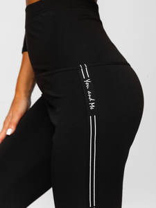 เลกกิ้งออกกำลังกายเอวสูงแบบสั่งทำพิเศษสำหรับผู้หญิง เนื้อผ้าโพลีเอสเตอร์ผสมสแปนเด็กซ์ถักอย่างดี ยืดหยุ่น ระบายอากาศได้ดี สไตล์เซ็กซี่ ความยาวเต็มตัว - Product Image 4