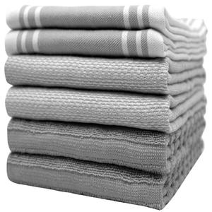Ensemble de serviettes à vaisselle durable à séchage rapide, haute qualité 100% coton biologique personnalisé certificat GOTS étiquette privée en Stock, offre spéciale - Product Image 6