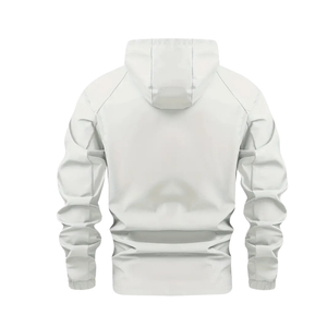 Veste Safari à Capuche Décontractée et Élégante pour Hommes, avec Blocs de Couleurs, Taille XL, Poche à Fermeture Éclair, Grande Utilisation en Extérieur, Cadeau Merveilleux - Product Image 1